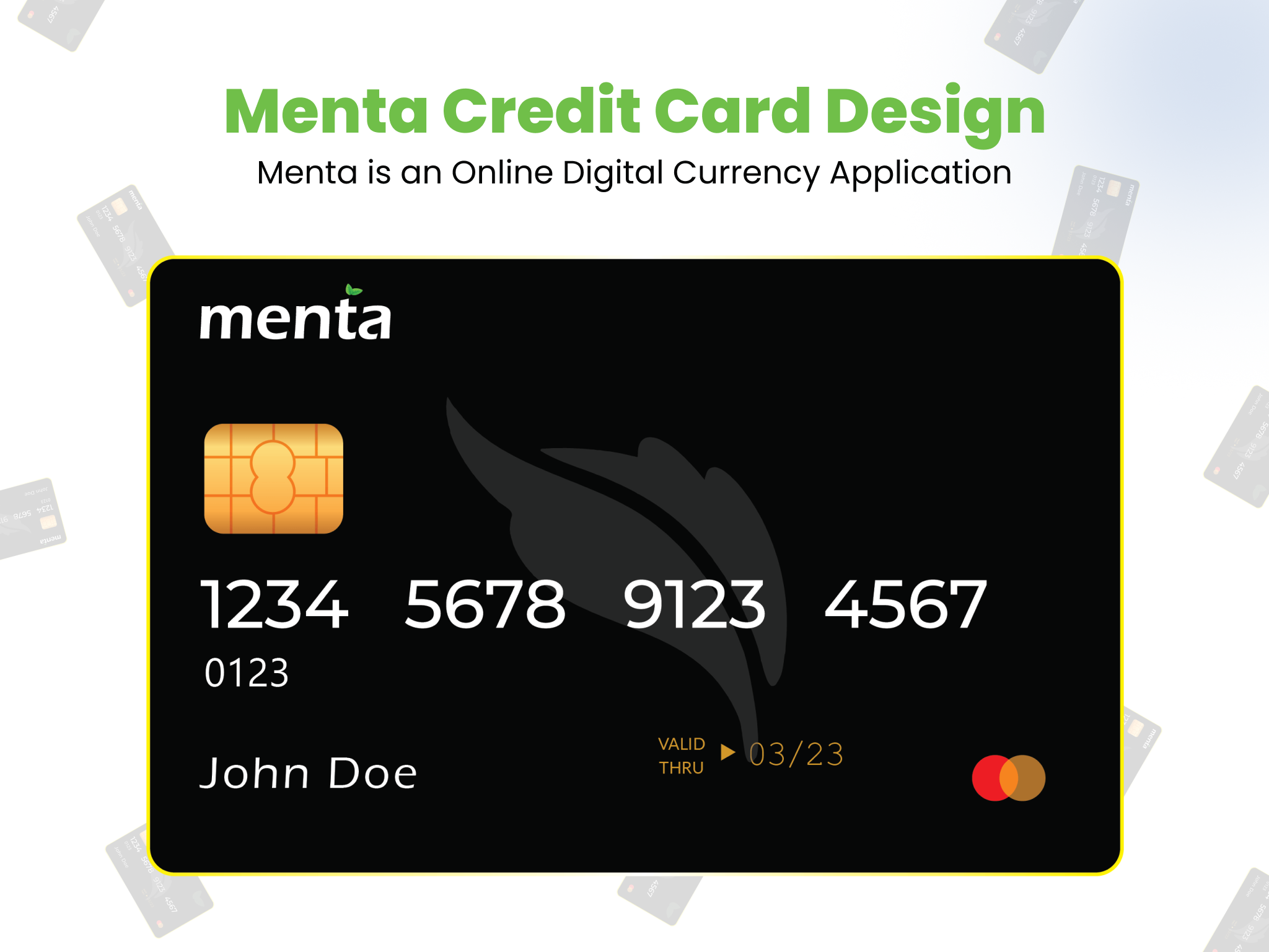 Menta Credit Card Design